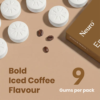 Neuro Energy & Focus Caffeine Gums (Pack of 2) - Iced Coffee